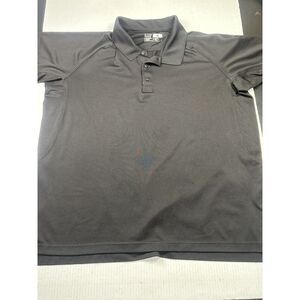 5.11 Tactical Short Sleeve Polo Mens Size XL Black‎ Solid Stretch Performance